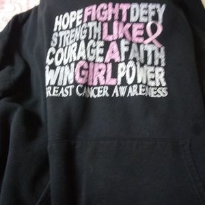 Cancer charity sweatshirt hoodie size 2x